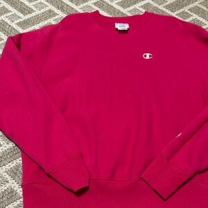 Champion Men's Crewneck Pink Sweatshirt